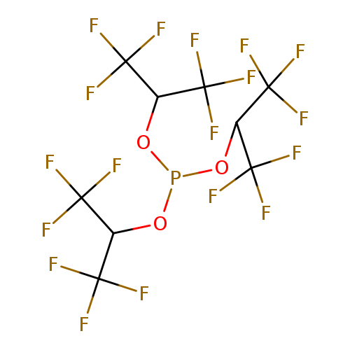 FC(C(C(F)(F)F)OP(OC(C(F)(F)F)C(F)(F)F)OC(C(F)(F)F)C(F)(F)F)(F)F