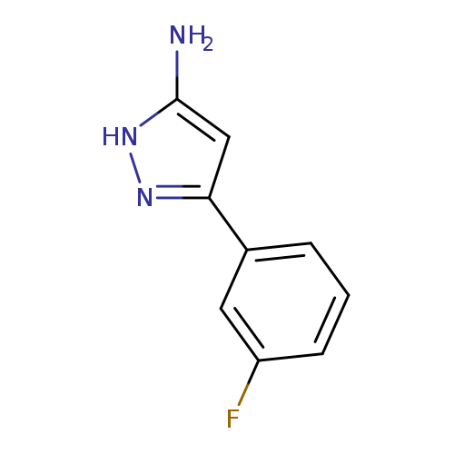 Fc1cccc(c1)c1n[nH]c(c1)N