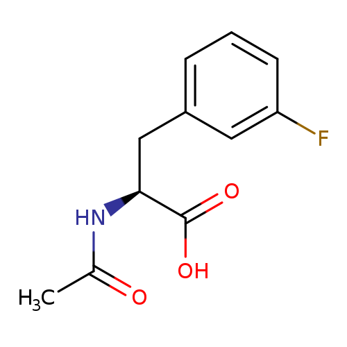 CC(=O)N[C@H](C(=O)O)Cc1cccc(c1)F