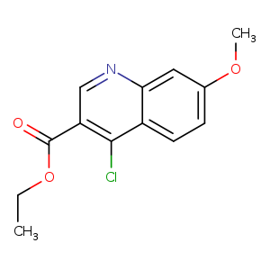 CCOC(=O)c1cnc2c(c1Cl)ccc(c2)OC