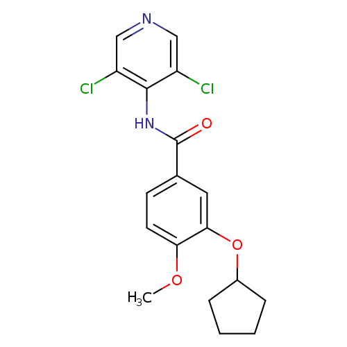 COc1ccc(cc1OC1CCCC1)C(=O)Nc1c(Cl)cncc1Cl