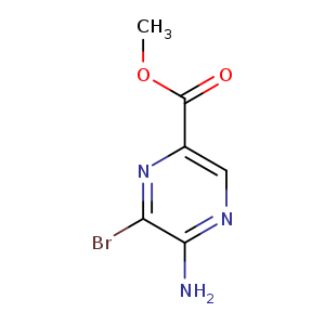 COC(=O)c1cnc(c(n1)Br)N