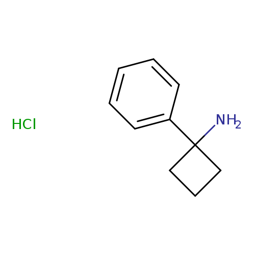 NC1(CCC1)c1ccccc1.Cl