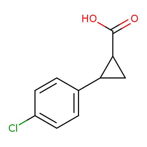 OC(=O)C1CC1c1ccc(cc1)Cl