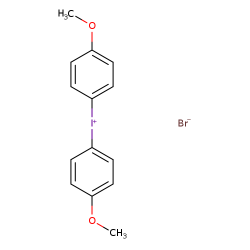 COc1ccc(cc1)[I+]c1ccc(cc1)OC.[Br-]