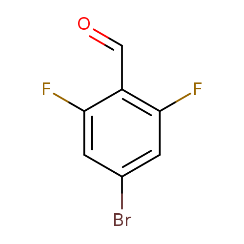 O=Cc1c(F)cc(cc1F)Br