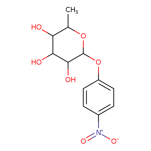 OC1C(OC(C(C1O)O)C)Oc1ccc(cc1)[N+](=O)[O-]