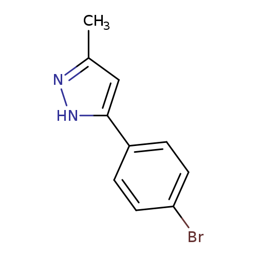 Brc1ccc(cc1)c1[nH]nc(c1)C