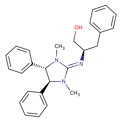 OC[C@H](N=C1N(C)[C@H]([C@@H](N1C)c1ccccc1)c1ccccc1)Cc1ccccc1