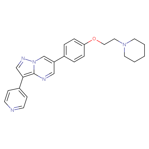 C1CCN(CC1)CCOc1ccc(cc1)c1cnc2n(c1)ncc2c1ccncc1