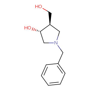 OC[C@H]1CN(C[C@@H]1O)Cc1ccccc1
