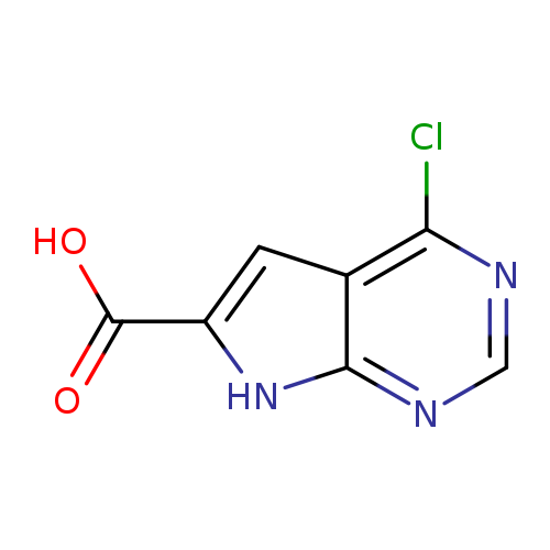 OC(=O)c1cc2c([nH]1)ncnc2Cl