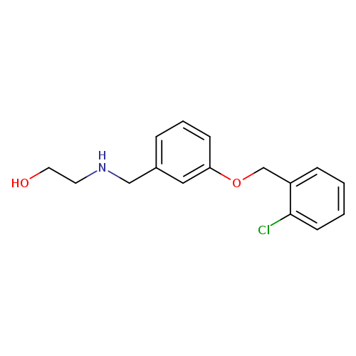 OCCNCc1cccc(c1)OCc1ccccc1Cl