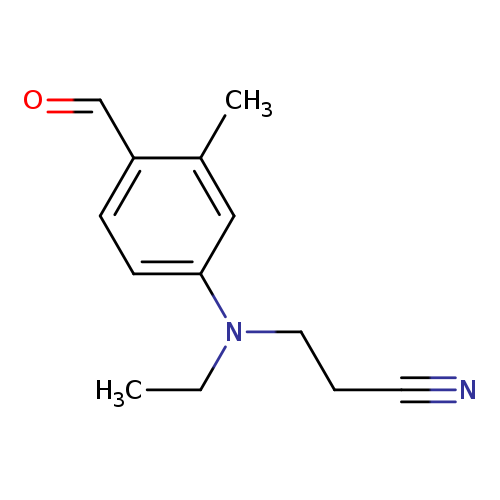 N#CCCN(c1ccc(c(c1)C)C=O)CC