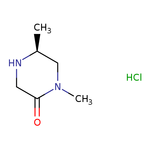 C[C@@H]1NCC(=O)N(C1)C.Cl