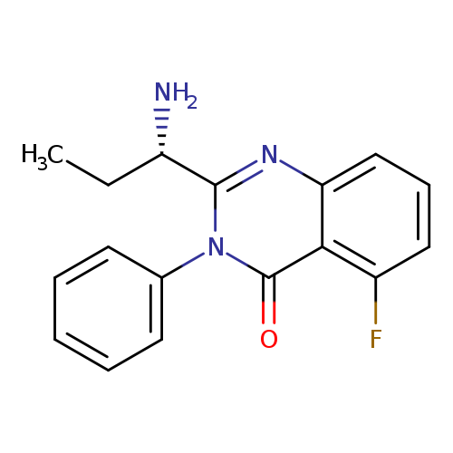 CC[C@@H](c1nc2cccc(c2c(=O)n1c1ccccc1)F)N