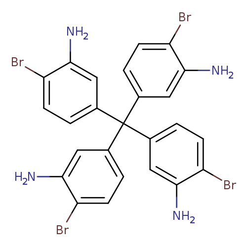 Brc1ccc(cc1N)C(c1ccc(c(c1)N)Br)(c1ccc(c(c1)N)Br)c1ccc(c(c1)N)Br
