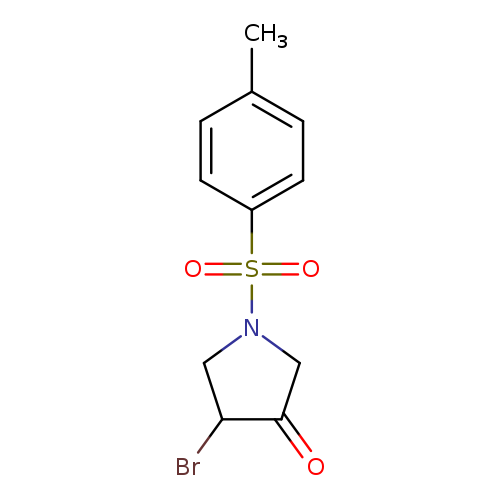 O=C1CN(CC1Br)S(=O)(=O)c1ccc(cc1)C
