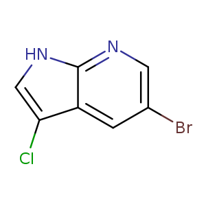 Brc1cnc2c(c1)c(Cl)c[nH]2
