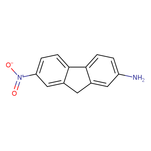 Nc1ccc2c(c1)Cc1c2ccc(c1)[N+](=O)[O-]