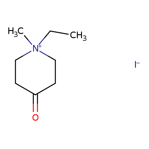 CC[N+]1(C)CCC(=O)CC1.[I-]