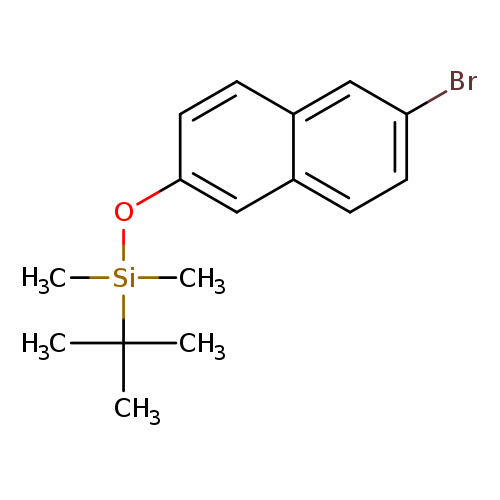 Brc1ccc2c(c1)ccc(c2)O[Si](C(C)(C)C)(C)C