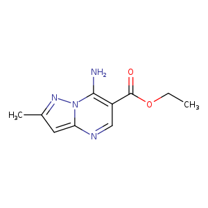 CCOC(=O)c1cnc2n(c1N)nc(c2)C