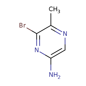 Nc1cnc(c(n1)Br)C