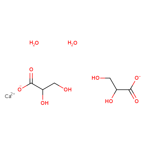 OCC(C(=O)[O-])O.OCC(C(=O)[O-])O.[Ca+2].O.O