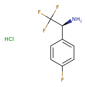 Fc1ccc(cc1)[C@@H](C(F)(F)F)N.Cl