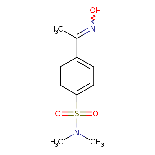 ON=C(c1ccc(cc1)S(=O)(=O)N(C)C)C