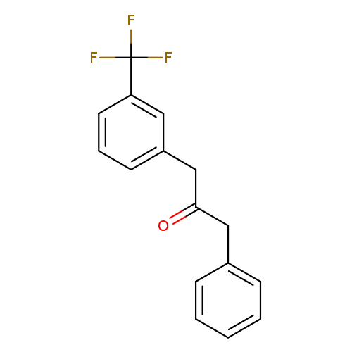 O=C(Cc1ccccc1)Cc1cccc(c1)C(F)(F)F