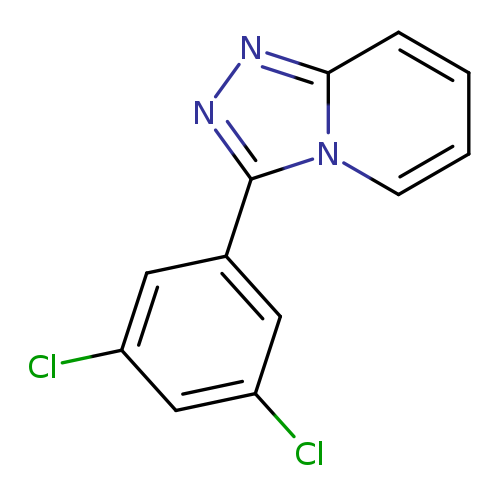 Clc1cc(Cl)cc(c1)c1nnc2n1cccc2