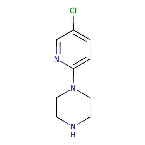 Clc1ccc(nc1)N1CCNCC1