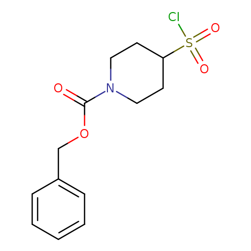 O=C(N1CCC(CC1)S(=O)(=O)Cl)OCc1ccccc1