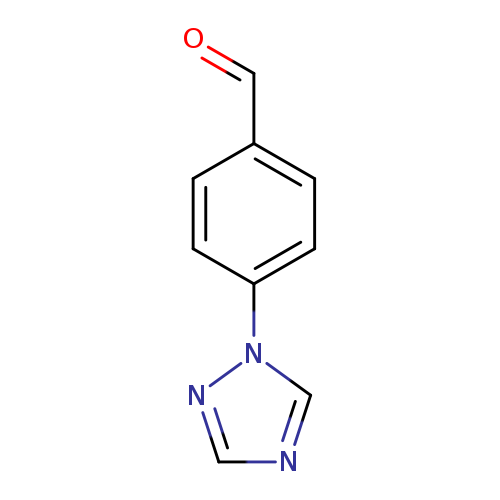 O=Cc1ccc(cc1)n1ncnc1