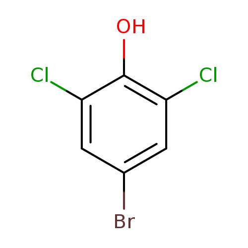 Brc1cc(Cl)c(c(c1)Cl)O