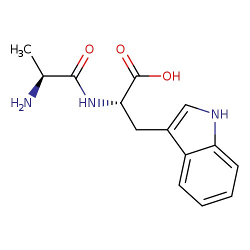 OC(=O)[C@H](Cc1c[nH]c2c1cccc2)NC(=O)[C@@H](N)C