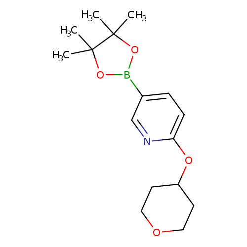 CC1(C)OB(OC1(C)C)c1ccc(nc1)OC1CCOCC1