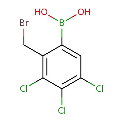 BrCc1c(cc(c(c1Cl)Cl)Cl)B(O)O