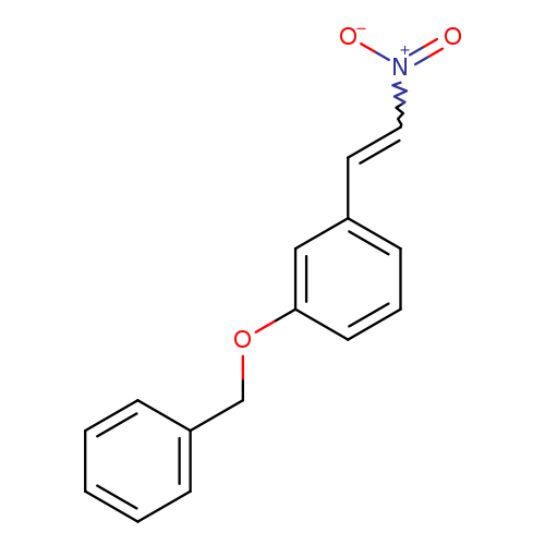 [O-][N+](=O)C=Cc1cccc(c1)OCc1ccccc1