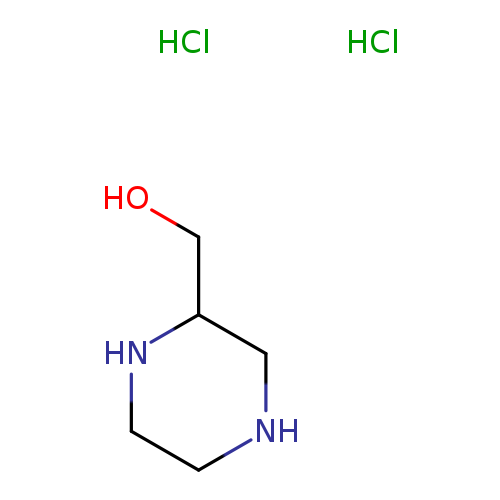 OCC1NCCNC1.Cl.Cl