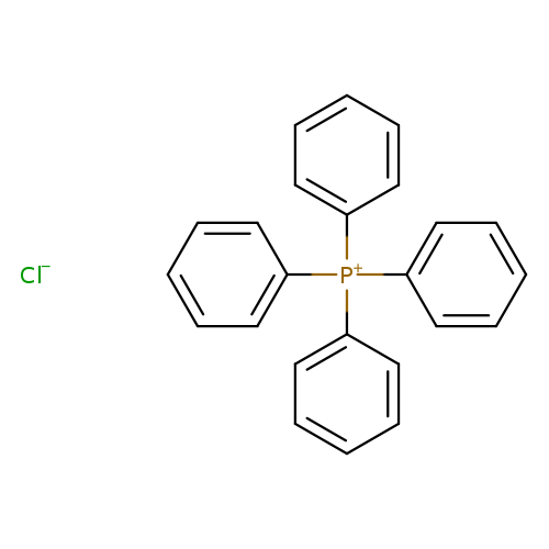 c1ccc(cc1)[P+](c1ccccc1)(c1ccccc1)c1ccccc1.[Cl-]