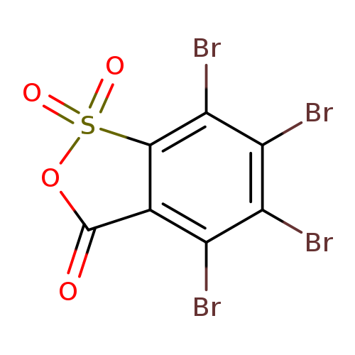 Brc1c(Br)c2C(=O)OS(=O)(=O)c2c(c1Br)Br