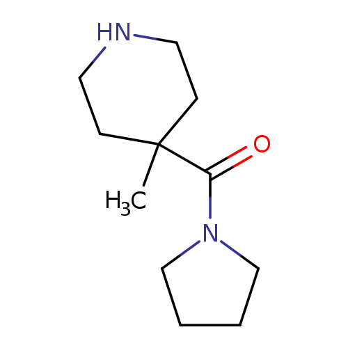 O=C(C1(C)CCNCC1)N1CCCC1