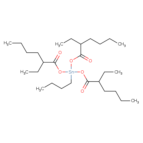 CCCC[Sn](OC(=O)C(CCCC)CC)(OC(=O)C(CCCC)CC)OC(=O)C(CCCC)CC