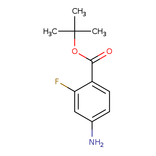 Nc1ccc(c(c1)F)C(=O)OC(C)(C)C