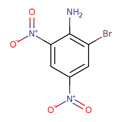 [O-][N+](=O)c1cc(Br)c(c(c1)[N+](=O)[O-])N