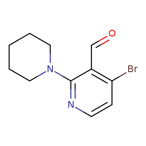 O=Cc1c(Br)ccnc1N1CCCCC1