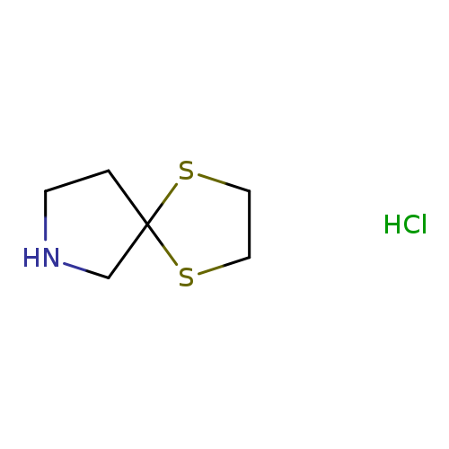 C1NCC2(C1)SCCS2.Cl